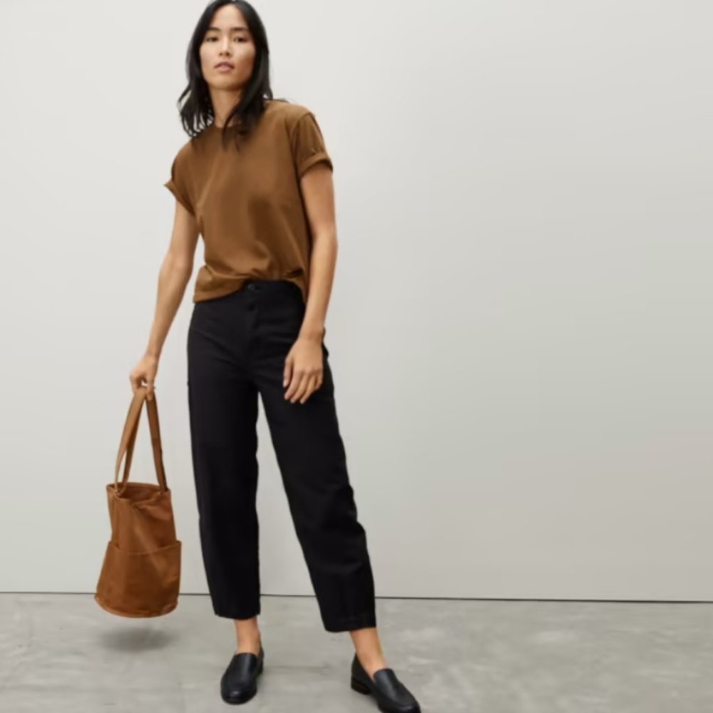 Everlane The Fatigue Barrel Pant - Black